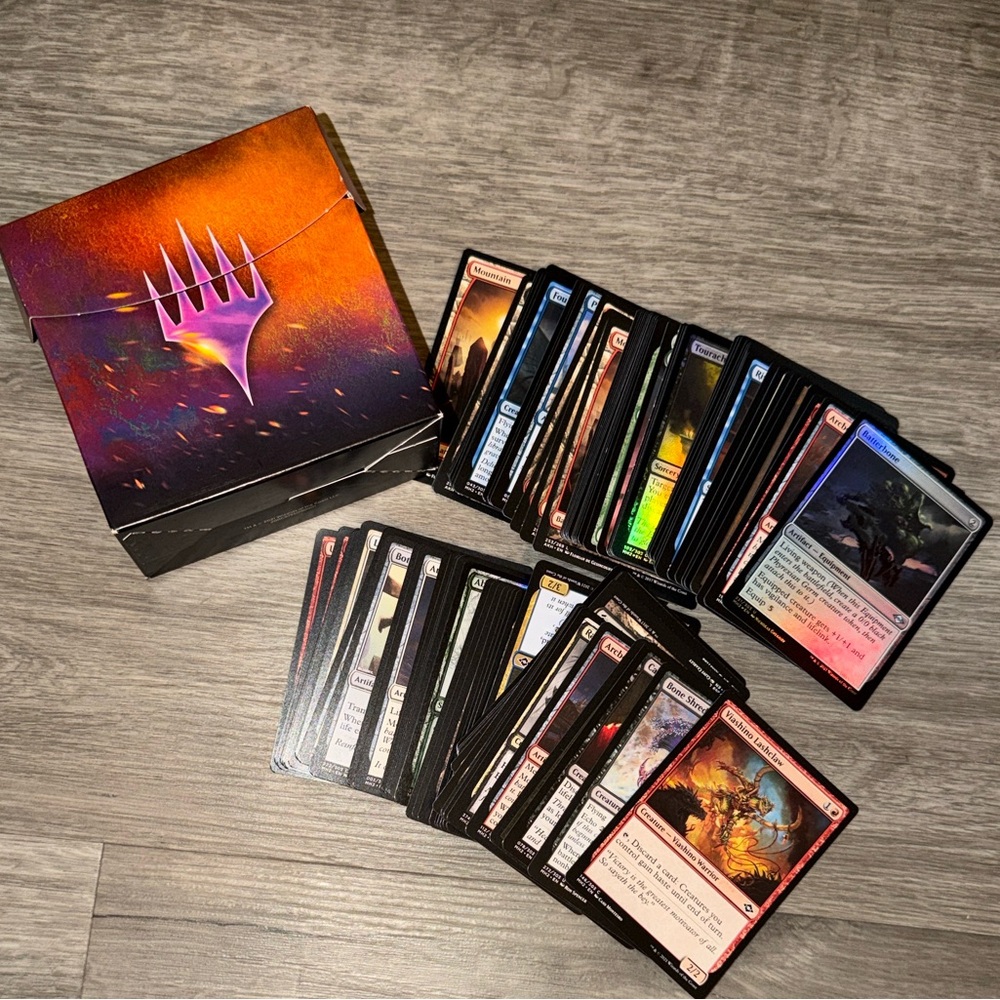 Magic the gathering Card Set with Black and Orange Box